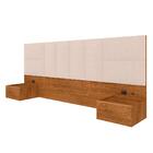 Cabeceira Suspensa Cama Casal Friburgo C/led Fre/bouclé Off W