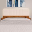 Cabeceira Suspensa Cama Queen Friburgo C/led Fre/bouclé Off W