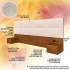Cabeceira Suspensa Cama Queen Honduras C/led Fre/bouclé Off W