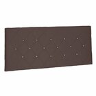 Cabeceira Suspensa Casal 140cm Suede Tania  Café