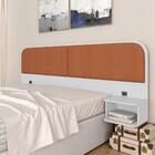 Cabeceira Suspensa Casal Amsterdã Branco/terracota - Móveis A