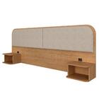 Cabeceira Suspensa Casal Amsterdã Carvalho/bege - Móveis Arap