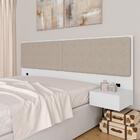 Cabeceira Suspensa Casal Portugal Branco/bege - Móveis Arapon