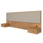 Cabeceira Suspensa Casal Portugal Carvalho/bege - Móveis Arap