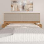 Cabeceira Suspensa Casal Portugal Carvalho/bege - Móveis Arap