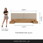 Cabeceira Suspensa Casal Portugal Carvalho/bege - Móveis Arap