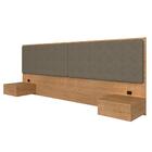 Cabeceira Suspensa Casal Portugal Carvalho/capuccino  Móveis