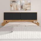 Cabeceira Suspensa Casal Portugal Carvalho/preto - Móveis Ara