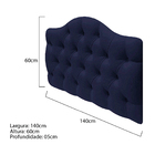 Cabeceira Suspensa Imperatriz 140 Cm Casal Corano Azul Marinh