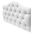 Cabeceira Suspensa Imperatriz 140 Cm Casal Suede Branco - Doc