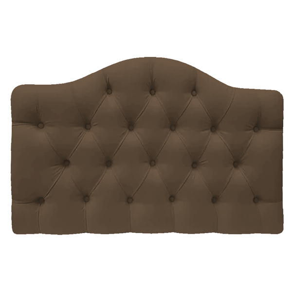 Cabeceira Suspensa Imperatriz 140 Cm Casal Suede Marrom - Doc