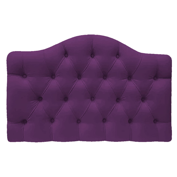 Cabeceira Suspensa Imperatriz 140 Cm Casal Suede Roxo - Amare