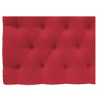 Cabeceira Suspensa Imperatriz 140 Cm Casal Suede Vermelho - A