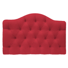 Cabeceira Suspensa Imperatriz 140 Cm Casal Suede Vermelho - D