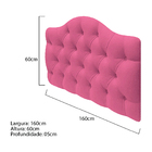 Cabeceira Suspensa Imperatriz 160 Cm Queen Size Corano Pink -
