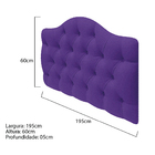Cabeceira Suspensa Imperatriz 195 Cm King Size Corano Roxo -
