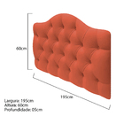 Cabeceira Suspensa Imperatriz 195 Cm King Size Suede Terracot