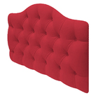 Cabeceira Suspensa Imperatriz 195 Cm King Size Suede Vermelho