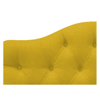 Cabeceira Suspensa Imperatriz 90 Cm Solteiro Suede Amarelo -