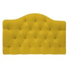 Cabeceira Suspensa Imperatriz 90 Cm Solteiro Suede Amarelo -