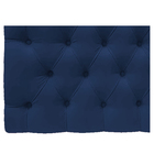 Cabeceira Suspensa Imperatriz 90 Cm Solteiro Suede Azul Marin