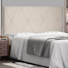 Cabeceira Suspensa King 195cm Suede Aquilla  Bege