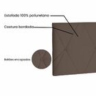 Cabeceira Suspensa King 195cm Suede Aquilla  Caramelo