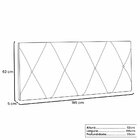 Cabeceira Suspensa King 195cm Suede Aquilla  Cinza