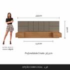 Cabeceira Suspensa Para Cama Casal Malibu Carv/capuc -  M. Ar