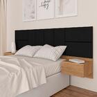 Cabeceira Suspensa Para Cama Casal Malibu Carv/preto -  M. Ar