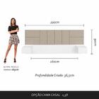 Cabeceira Suspensa Para Cama Queen Malibu Bran/bege -  M. Ara