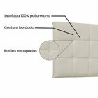 Cabeceira Suspensa Queen 160cm Corano Verona  Marfim