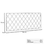 Cabeceira Suspensa Queen 160cm Esmeralda  Marrom