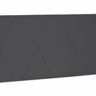 Cabeceira Suspensa Queen 160cm Suede Aquilla  Cinza