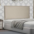 Cabeceira Suspensa Queen 160cm Suede Veneza  Bege