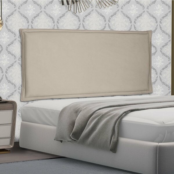 Cabeceira Suspensa Queen 160cm Suede Veneza  Bege