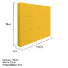 Cabeceira Suspensa Sleep 100 Cm Solteiro Corano Amarelo - Ama