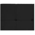 Cabeceira Suspensa Sleep 100 Cm Solteiro Suede Preto - Amaren