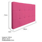 Cabeceira Suspensa Sleep 140 Cm Casal Corano Pink - Amarena M