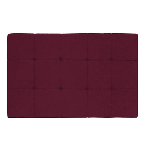 Cabeceira Suspensa Sleep 140 Cm Casal Suede Bordô - Amarena M