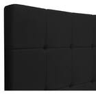 Cabeceira Suspensa Sleep 140 Cm Casal Suede Preto - Amarena M