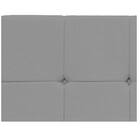 Cabeceira Suspensa Sleep 160 Cm Queen Size Corano Cinza - Ama