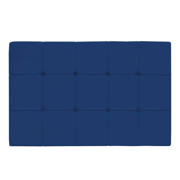 Cabeceira Suspensa Sleep 160 Cm Queen Size Suede Azul Marinho