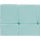 Cabeceira Suspensa Sleep 160 Cm Queen Size Suede Azul Tiffany