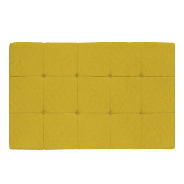 Cabeceira Suspensa Sleep 195 Cm King Size Suede Amarelo - Ama