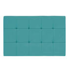 Cabeceira Suspensa Sleep 195 Cm King Size Suede Azul Turquesa