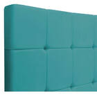 Cabeceira Suspensa Sleep 195 Cm King Size Suede Azul Turquesa