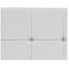 Cabeceira Suspensa Sleep 195 Cm King Size Suede Branco - Amar