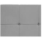 Cabeceira Suspensa Sleep 195 Cm King Size Suede Cinza - Amare