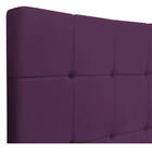 Cabeceira Suspensa Sleep 195 Cm King Size Suede Roxo - Amaren